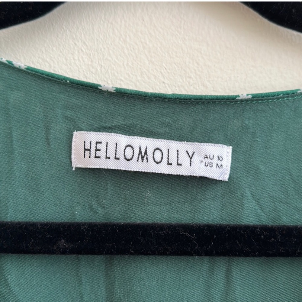 Hello Molly Green Tie Front Dress - Picture 2 of 6